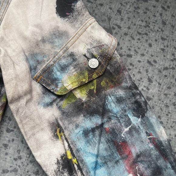 Acne Studios Painter Trompe L'Oeil Denim Jacket - Picture 5 of 9